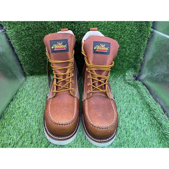 Vintage Thorogood American Heritage 804-4200 Combat Boot Men\'s 11D Brown Leather main image 12